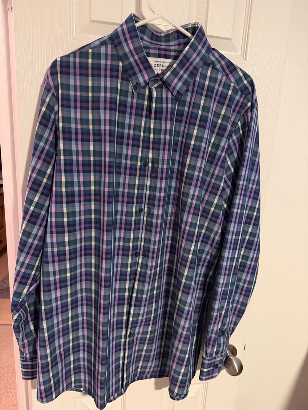 Blue & Purple Plaid Button-Down Shirt Mizzen+Main